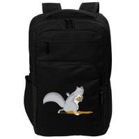 The Squirrel Protect The Nut Cool Vector Design Impact Tech Backpack