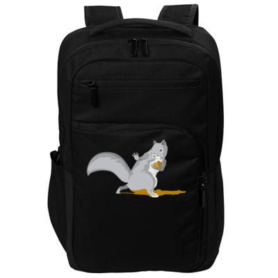 The Squirrel Protect The Nut Cool Vector Design Impact Tech Backpack