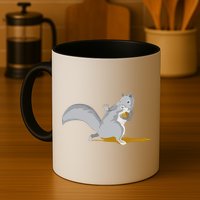 The Squirrel Protect The Nut Cool Vector Design Mug