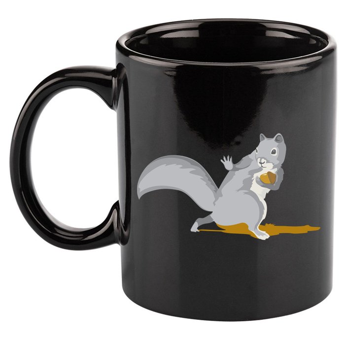 The Squirrel Protect The Nut Cool Vector Design 11oz C Handle Ceramic Mug