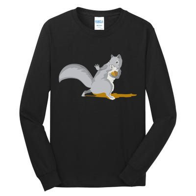 The Squirrel Protect The Nut Cool Vector Design Tall Long Sleeve T-Shirt