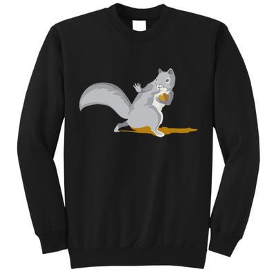 The Squirrel Protect The Nut Cool Vector Design Tall Sweatshirt