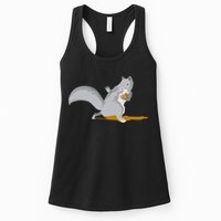The Squirrel Protect The Nut Cool Vector Design Womens Tank Top