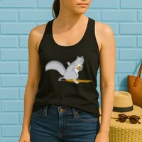 The Squirrel Protect The Nut Cool Vector Design Womens Tank Top