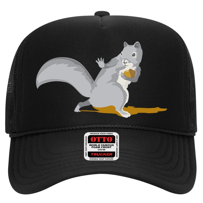 The Squirrel Protect The Nut Cool Vector Design Trucker Hat