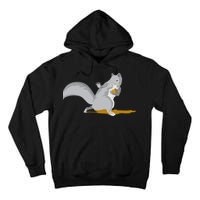 The Squirrel Protect The Nut Cool Vector Design Tall Hoodie