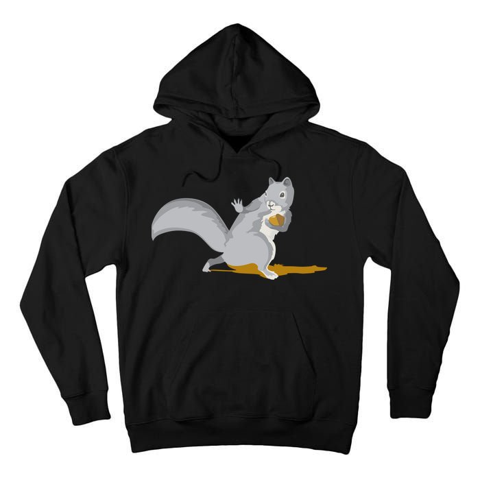 The Squirrel Protect The Nut Cool Vector Design Tall Hoodie
