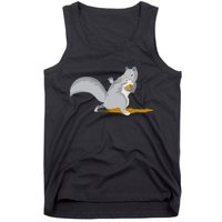 The Squirrel Protect The Nut Cool Vector Design Tank Top