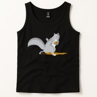The Squirrel Protect The Nut Cool Vector Design Tank Top