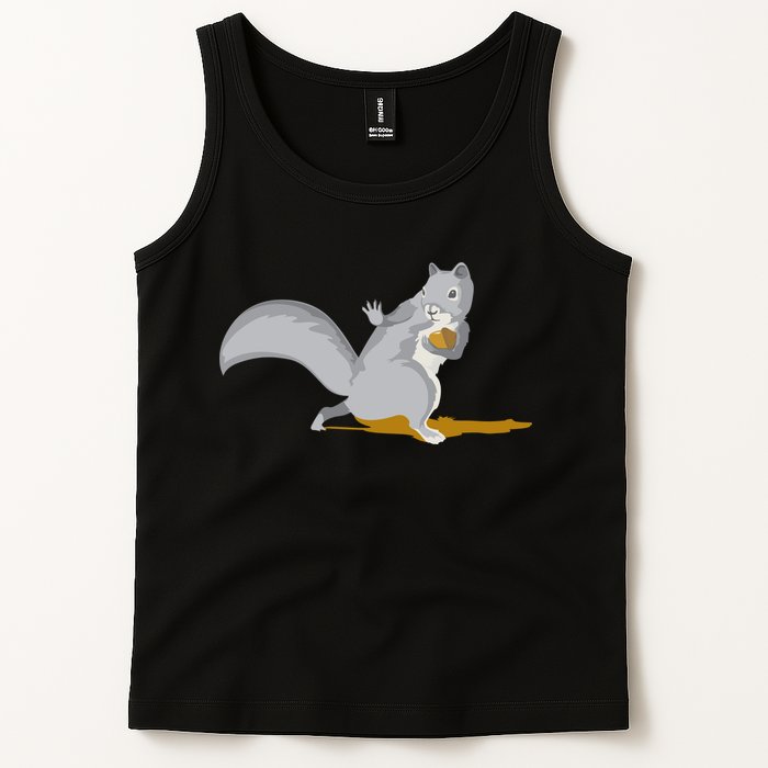 The Squirrel Protect The Nut Cool Vector Design Tank Top