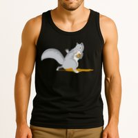 The Squirrel Protect The Nut Cool Vector Design Tank Top