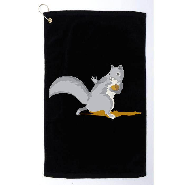 The Squirrel Protect The Nut Cool Vector Design Golf Towel