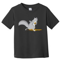 The Squirrel Protect The Nut Cool Vector Design Toddler T-Shirt