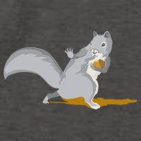 The Squirrel Protect The Nut Cool Vector Design Vector Backpack