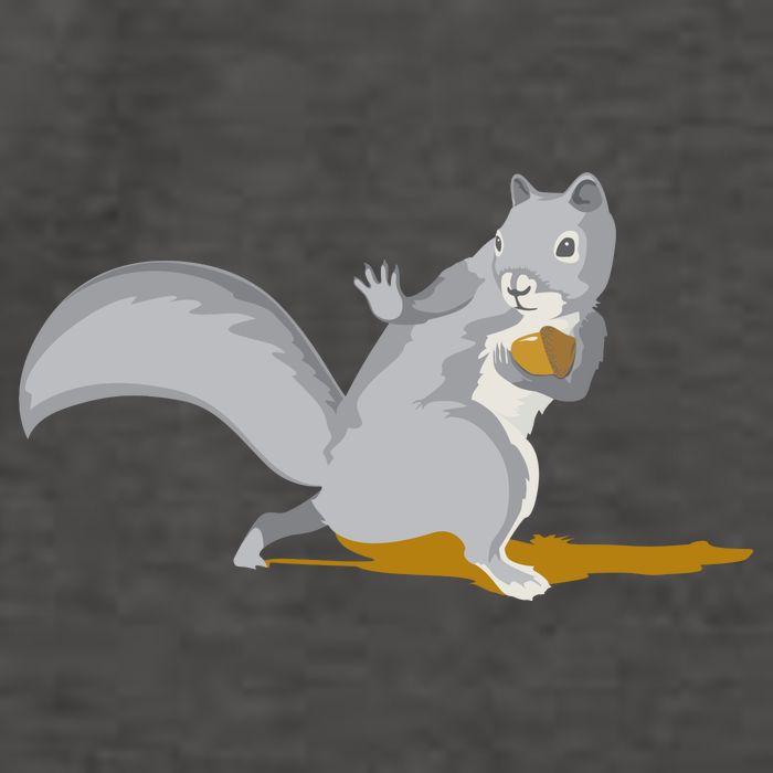 The Squirrel Protect The Nut Cool Vector Design Vector Backpack