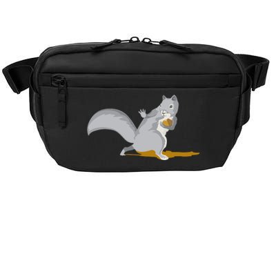 The Squirrel Protect The Nut Cool Vector Design Crossbody Pack