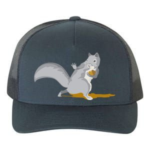 The Squirrel Protect The Nut Cool Vector Design Yupoong Adult 5-Panel Trucker Hat