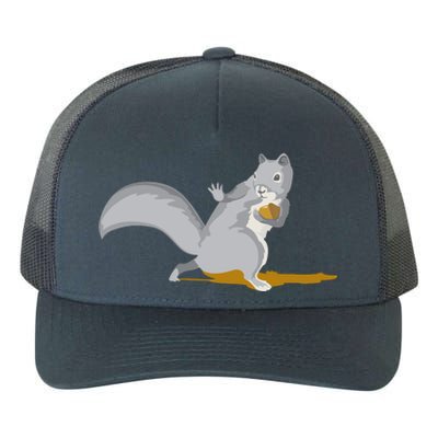 The Squirrel Protect The Nut Cool Vector Design Yupoong Adult 5-Panel Trucker Hat