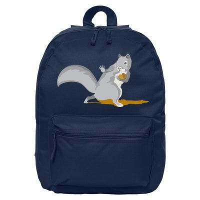 The Squirrel Protect The Nut Cool Vector Design 16 in Basic Backpack