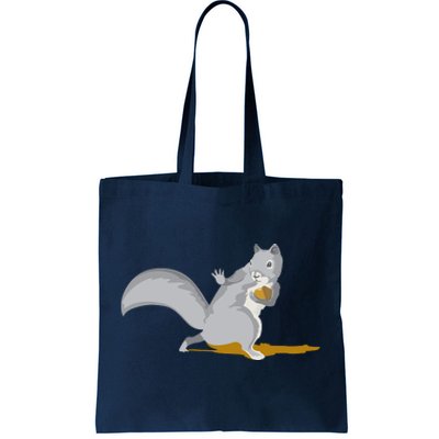 The Squirrel Protect The Nut Cool Vector Design Tote Bag