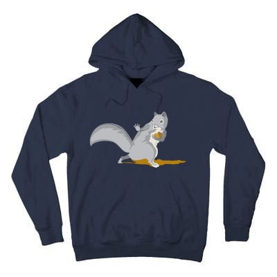 The Squirrel Protect The Nut Cool Vector Design Tall Hoodie