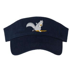 The Squirrel Protect The Nut Cool Vector Design Valucap Bio-Washed Visor