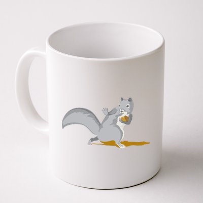 The Squirrel Protect The Nut Cool Vector Design Coffee Mug