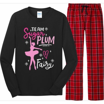 Team Sugar Plum Fairy Nutcracker Ballet Dance Christmas Girl Long Sleeve Pajama Set