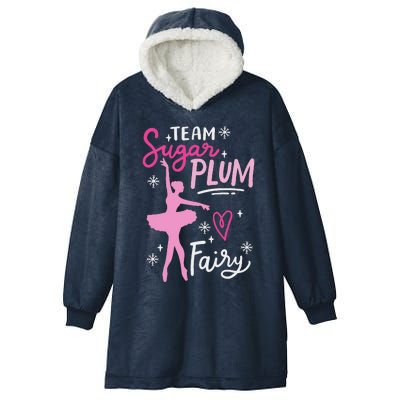 Team Sugar Plum Fairy Nutcracker Ballet Dance Christmas Girl Hooded Wearable Blanket