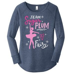 Team Sugar Plum Fairy Nutcracker Ballet Dance Christmas Girl Women's Perfect Tri Tunic Long Sleeve Shirt