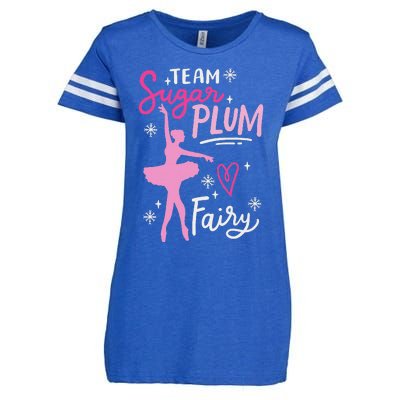 Team Sugar Plum Fairy Nutcracker Ballet Dance Christmas Girl Enza Ladies Jersey Football T-Shirt