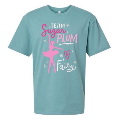 Team Sugar Plum Fairy Nutcracker Ballet Dance Christmas Girl Sueded Cloud Jersey T-Shirt