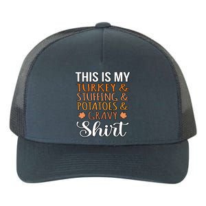 Turkey Stuffing Potatoes Gravy Thanksgiving Family Graphic Gift Yupoong Adult 5-Panel Trucker Hat