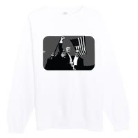 Trump Shot Pennsylvania 14th July Rally Shot Legend Usa 2024 Premium Crewneck Sweatshirt