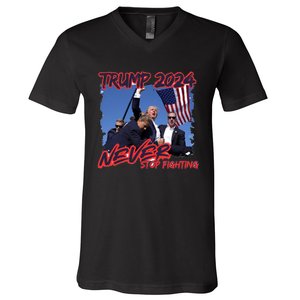 Trump Shooting President Trump Political Trump 2024 Election A V-Neck T-Shirt