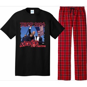 Trump Shooting President Trump Political Trump 2024 Election A Pajama Set