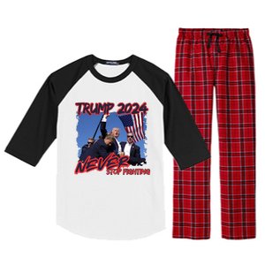 Trump Shooting President Trump Political Trump 2024 Election A Raglan Sleeve Pajama Set