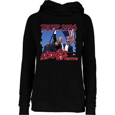 Trump Shooting President Trump Political Trump 2024 Election A Womens Funnel Neck Pullover Hood