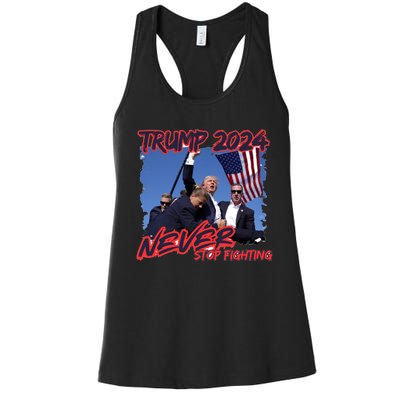 Trump Shooting President Trump Political Trump 2024 Election A Women's Racerback Tank