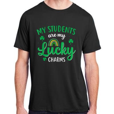 Teacher St Patricks Day My Students Are My Lucky Charms Adult ChromaSoft Performance T-Shirt