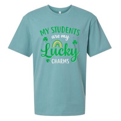 Teacher St Patricks Day My Students Are My Lucky Charms Sueded Cloud Jersey T-Shirt