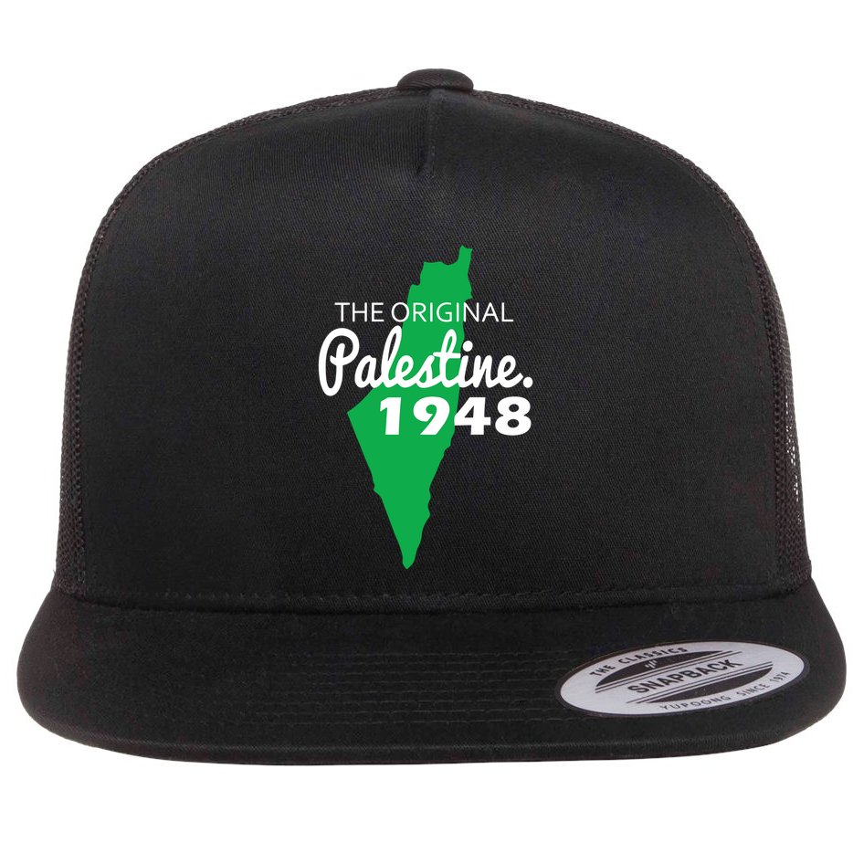 The S Palestine 1948 Flat Bill Trucker Hat