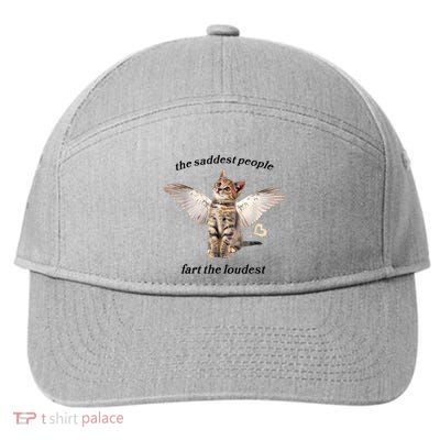 The Saddest People Fart The Loudest 7-Panel Snapback Hat