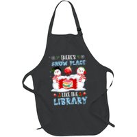 There's Snow Place Like The Library Book Worm Christmas Apron