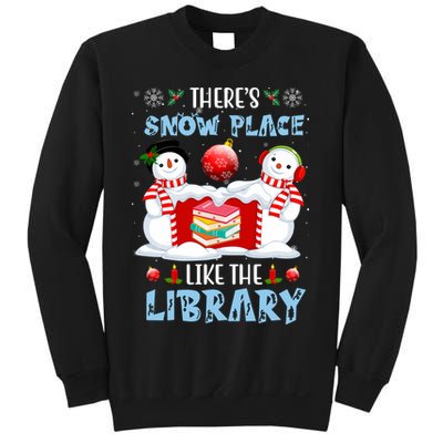 There's Snow Place Like The Library Book Worm Christmas Sweatshirt