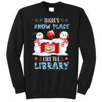 There's Snow Place Like The Library Book Worm Christmas Sweatshirt