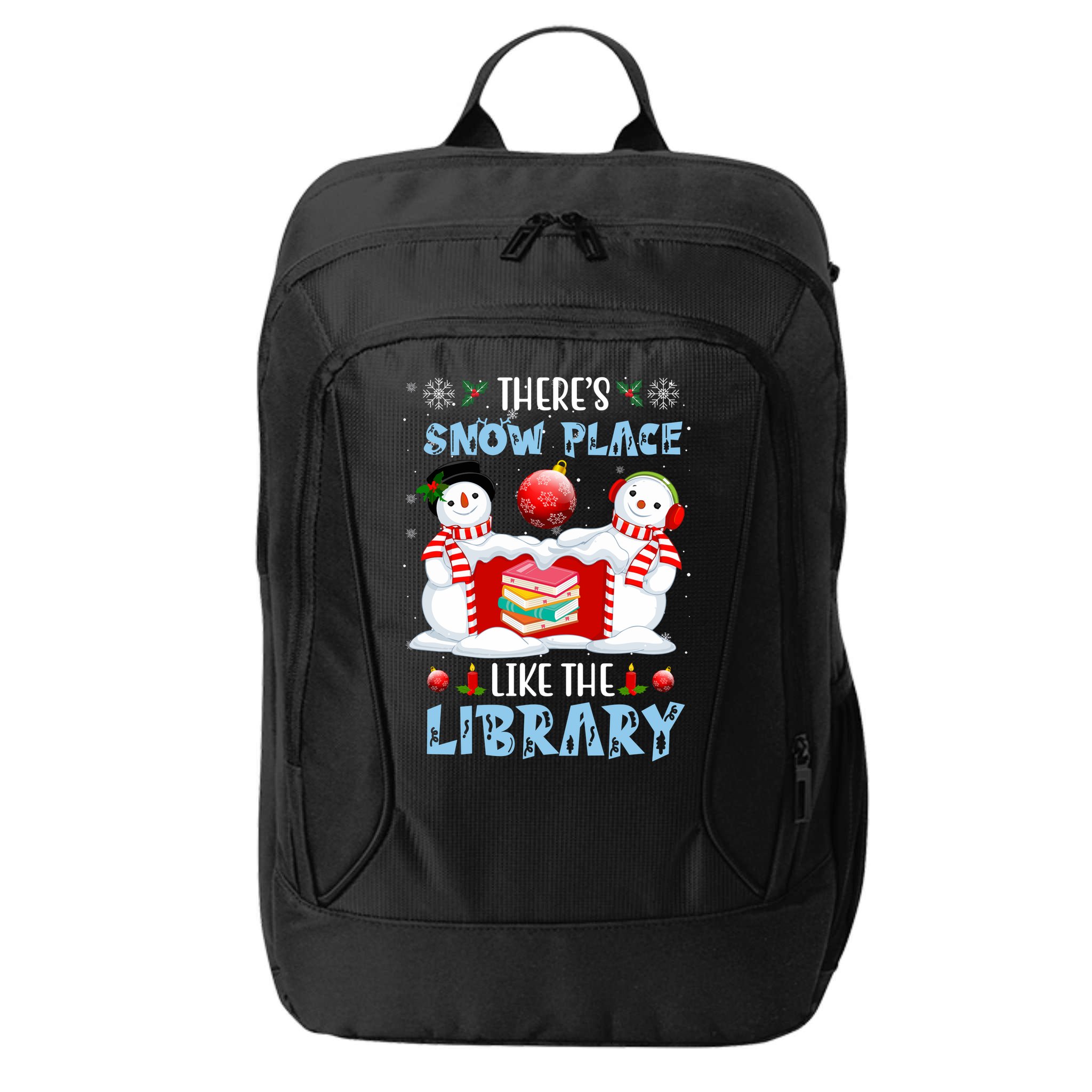 There's Snow Place Like The Library Book Worm Christmas City Backpack
