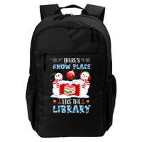 There's Snow Place Like The Library Book Worm Christmas Backpack