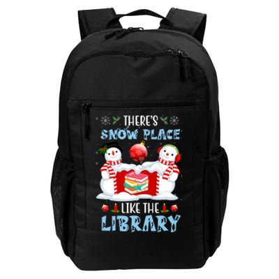 There's Snow Place Like The Library Book Worm Christmas Daily Commute Backpack