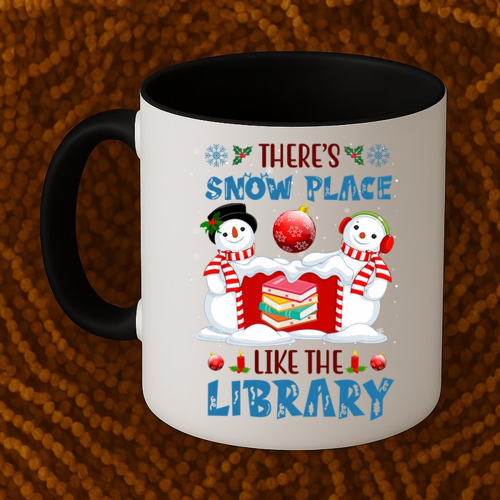 There's Snow Place Like The Library Book Worm Christmas Mug